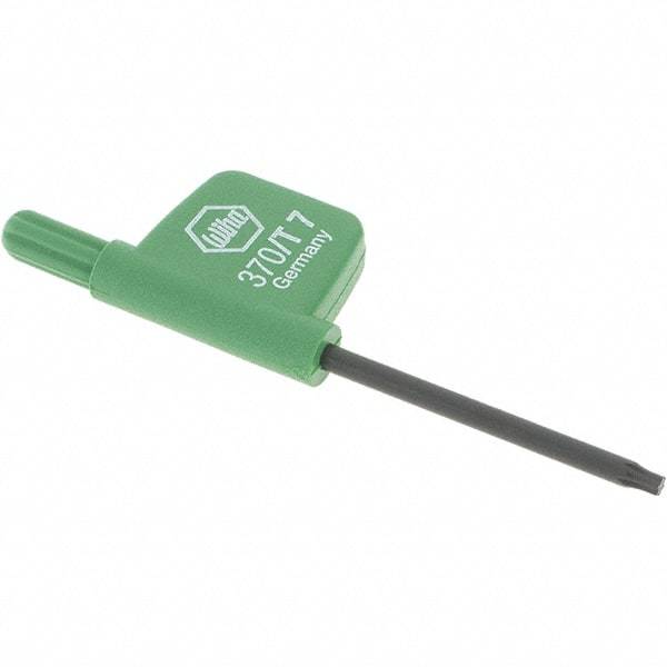 Wiha - T7 Torx Key - Flag-Style, 35mm Length Under Head, 2.6" OAL - Caliber Tooling