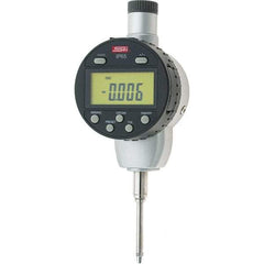 SPI - 0 to 1" Range, 0.00005" Graduation, Electronic Drop Inidicator - Flat & Lug Back, 0.0002" Accuracy, Digital Display, Inch & Metric - Caliber Tooling