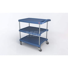 Metro - Carts; Type: Utility ; Load Capacity (Lb.): 400.000 ; Number of Shelves: 3 ; Width (Inch): 23-7/16 ; Length (Inch): 34-3/8 ; Height (Inch): 35-1/2 - Exact Industrial Supply