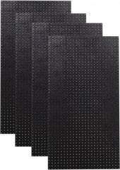 Triton - 24" Wide x 48" High Peg Board Storage Board - 4 Panels, Polyethylene, Black - Caliber Tooling