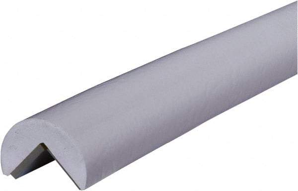 PRO-SAFE - 39" Long, Polyurethane Foam Type A Corner Guard - White, 1" High x 2" Wide Side - Caliber Tooling