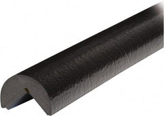 PRO-SAFE - 39" Long, Polyurethane Foam Type A Corner Guard - Black, 1" High x 2" Wide Side - Caliber Tooling