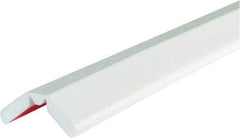 PRO-SAFE - 197" Long, Polyurethane Foam Type W Bumper Guard - White, 1" High x 2" Wide Side - Caliber Tooling