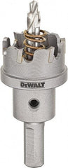 DeWALT - 1-1/8" Diam, 1/4" Cutting Depth, Hole Saw - Carbide-Tipped Saw, Toothed Edge - Caliber Tooling