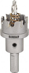 DeWALT - 7/8" Diam, 1/4" Cutting Depth, Hole Saw - Carbide-Tipped Saw, Toothed Edge - Caliber Tooling