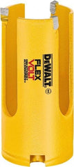 DeWALT - 1-3/8" Diam, 2" Cutting Depth, Hole Saw - Carbide-Tipped Saw, Toothed Edge - Caliber Tooling