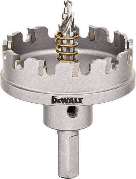 DeWALT - 2-1/4" Diam, 1/4" Cutting Depth, Hole Saw - Carbide-Tipped Saw, Toothed Edge - Caliber Tooling