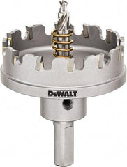 DeWALT - 2-1/4" Diam, 1/4" Cutting Depth, Hole Saw - Carbide-Tipped Saw, Toothed Edge - Caliber Tooling