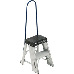 Louisville - 2 Steps, 2' High, 1AA Rating, Aluminum Step Stand - Caliber Tooling