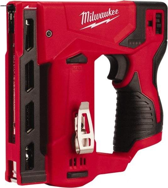 Milwaukee Tool - Battery Crown Stapler - 3/8" Staples, Red & Black - Caliber Tooling