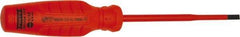 Proto - Insulated, Cabinet & Composite Slotted Screwdriver - Round Shank, Impact & Chemical Resistant Handle - Caliber Tooling