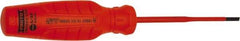 Proto - Insulated, Cabinet & Composite Slotted Screwdriver - Round Shank, Impact & Chemical Resistant Handle - Caliber Tooling