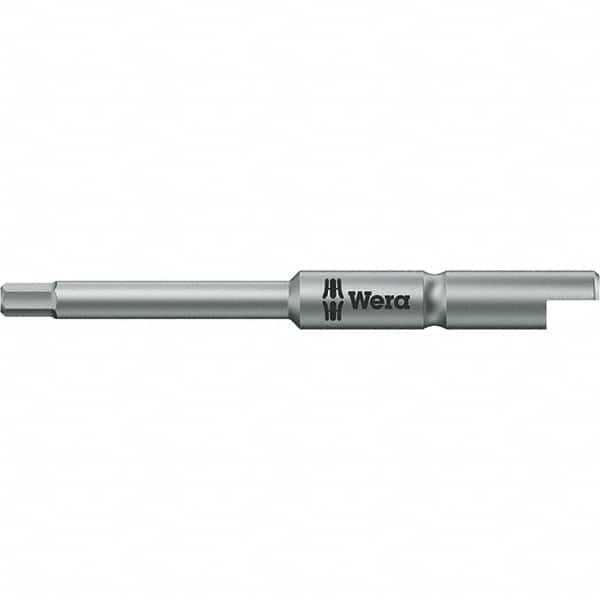 Wera - 2mm Hex Screwdriver Bit - 1/4" Drive, 44mm OAL - Caliber Tooling