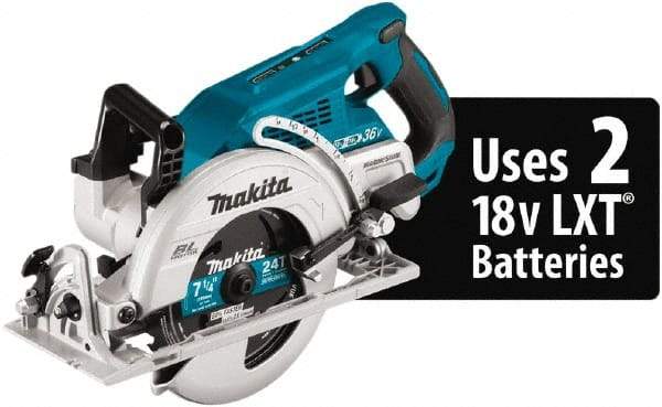 Makita - 18 Volt, 4-5/16" Blade, Cordless Circular Saw - 2,200 RPM, Lithium-Ion Batteries Not Included - Caliber Tooling