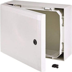 Fibox - Polycarbonate Standard Enclosure Hinge Cover - NEMA 4, 4X, 5.91" Wide x 11.81" High x 7.87" Deep, Impact Resistant - Caliber Tooling