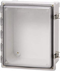 Fibox - Polycarbonate Standard Enclosure Hinge Cover - NEMA 4, 4X, 6, 6P, 12, 13, 8" Wide x 8" High x 4" Deep, Impact, Moisture & Corrosion Resistant, Dirt-tight & Dust-tight - Caliber Tooling