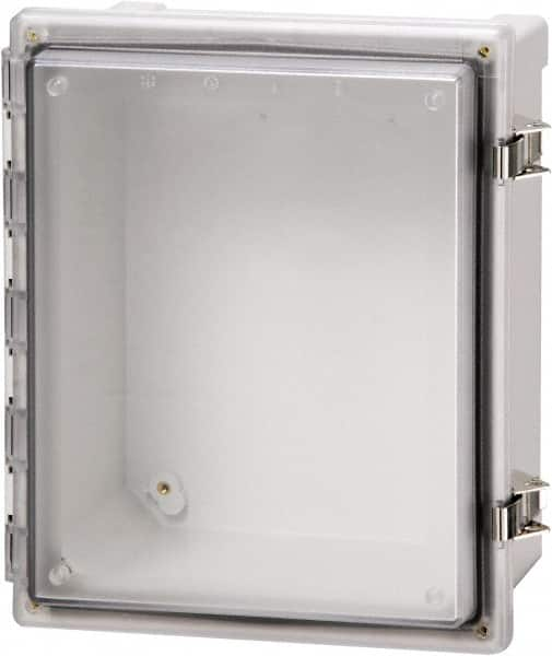 Fibox - Polycarbonate Standard Enclosure Hinge Cover - NEMA 4, 4X, 6, 6P, 12, 13, 8" Wide x 10" High x 6" Deep, Impact, Moisture & Corrosion Resistant, Dirt-tight & Dust-tight - Caliber Tooling