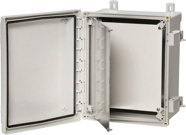 Fibox - Electrical Enclosure Aluminum Swing Panel Kit - For Use with ARCA JIC - Caliber Tooling