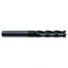 1 Dia. x 6 Overall Length 6-Flute Square End Solid Carbide SE End Mill-Round Shank-Center Cut-Super-A - Caliber Tooling