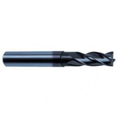 1 Dia. x 5 Overall Length 6-Flute Square End Solid Carbide SE End Mill-Round Shank-Center Cut-Super-A - Caliber Tooling