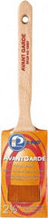 Premier Paint Roller - 2-1/2" Oval Polyester Sash Brush - 3" Bristle Length, 7-1/2" Wood Sash Handle - Caliber Tooling