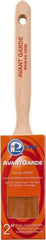 Premier Paint Roller - 2" Oval Polyester Sash Brush - 2-3/4" Bristle Length, 7-1/4" Wood Sash Handle - Caliber Tooling