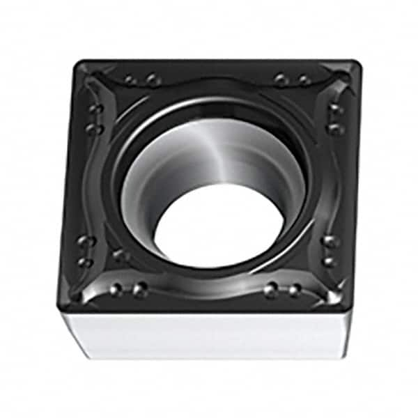 Walter - SCGT MM4 Grade WSM01 Turning Insert - TiAlN+Al2O3+(ZrN) Finish, 90° Square, 9.53mm Inscr Circle, 3.97mm Thick, 0.4mm Corner Radius - Caliber Tooling