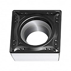 Walter - SCGT MM4 Grade WSM01 Turning Insert - TiAlN+Al2O3+(ZrN) Finish, 90° Square, 9.53mm Inscr Circle, 3.97mm Thick, 0.4mm Corner Radius - Caliber Tooling