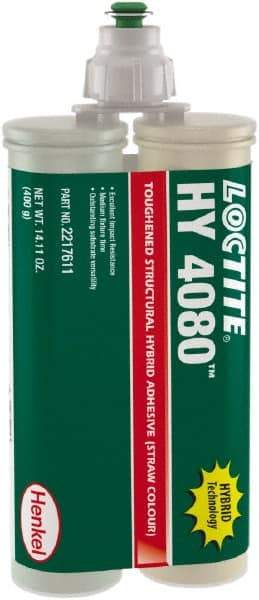 Loctite - 400 g Dual Cartridge Two Part Adhesive - 5 to 10 min Working Time, 302°F - Caliber Tooling