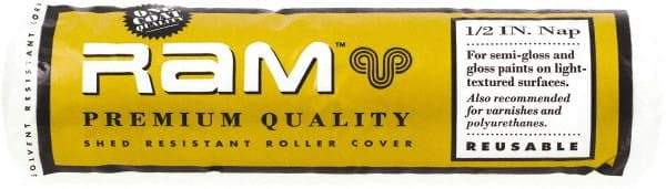 Premier Paint Roller - 1/2" Nap, 9" Wide Paint Roller Cover - Semi-Rough Texture, Polyester - Caliber Tooling