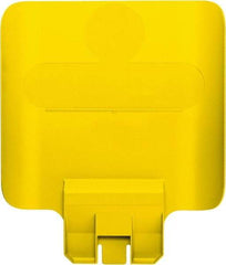 Rubbermaid - Square Lid for Use with 23 Gal Rectangular Recycle Containers - Yellow, Polypropylene, For Slim Jim Trash Cans - Caliber Tooling