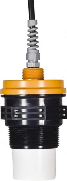 Made in USA - 1\x92 to 25\x92 Transmission Range Modbus Ultrasonic Level Sensor - 2" NPT Mount, 30 Max psi, ±0.25% of Range Accuracy, 9 to 28 VDC - Caliber Tooling