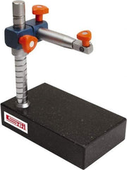 SPI - Granite, Rectangular Base, Comparator Gage Stand - 12" High, 12" Base Length x 8" Base Width x 2" Base Height, Includes Holder - Caliber Tooling