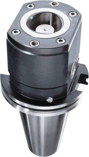 HAIMER - CAPTO C8 Taper, On-Center/Rotating, Spindle Adapter - 50mm Projection, Use with ISO50 Spindle - Caliber Tooling