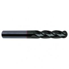 7/16" Dia. - 4-1/2" OAL - 30 Helix Super-A CBD Ball Nose EM - 4 FL - Caliber Tooling