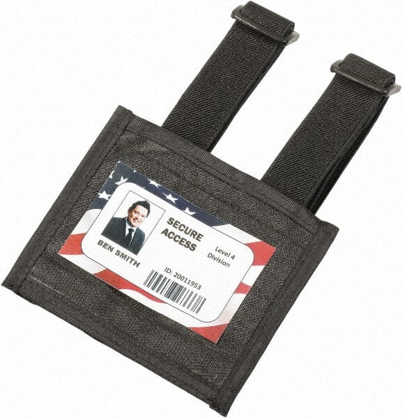 Ability One - Badge Holders; Attachment Type: Arm Band ; Horizontal or Vertical Holder: Horizontal ; Color: Black - Exact Industrial Supply