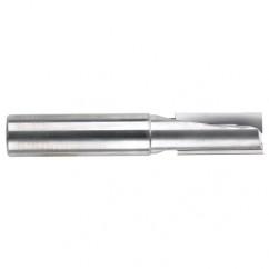 1/2" Dia. - 3" OAL - 2 FL Straight FL Bright Carbide End Mill - Caliber Tooling