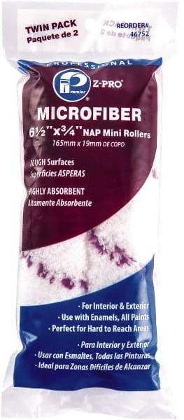 Premier Paint Roller - 3/4" Nap, 6" Wide Paint Mini Roller Covers - Rough Texture, Microfiber - Caliber Tooling