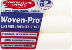 Premier Paint Roller - 3/8" Nap, 9" Wide Paint Roller Cover - Semi-Smooth Texture, Woven & Polyester - Caliber Tooling