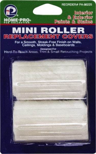 Premier Paint Roller - 4" Wide Paint Mini Roller Covers - Smooth Texture, Polyester - Caliber Tooling