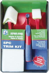 Premier Paint Roller - Trim Paint Roller Kit - Plastic Frame, Includes Paint Tray & Roller Frame - Caliber Tooling