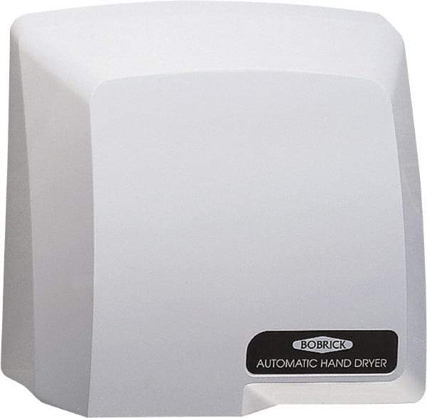 Bobrick - 1725 Watt Gray Finish Electric Hand Dryer - 115 Volts, 13 Amps, 9-5/8" Wide x 11.13" High x 5-7/16" Deep - Caliber Tooling