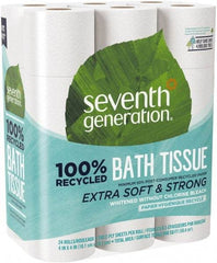 Seventh Generation - 960' Roll Length x 4" Sheet Width, Standard Roll Toilet Tissue - 240 Sheets per Roll, 2 Ply, White, Recycled Fiber - Caliber Tooling