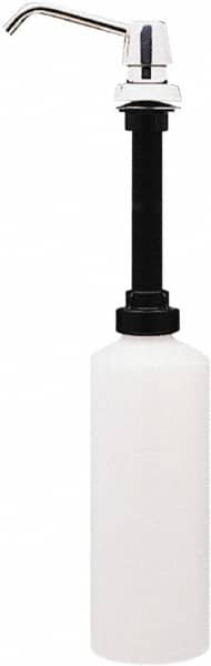 Bobrick - 34 oz Liquid Soap Dispenser Hardware - Plastic, Polyethylene & Stainless Steel, Counter Mounted, Chrome & Stainless Steel - Caliber Tooling