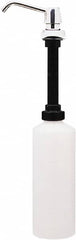 Bobrick - 34 oz Liquid Soap Dispenser Hardware - Plastic, Polyethylene & Stainless Steel, Counter Mounted, Chrome & Stainless Steel - Caliber Tooling