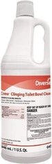 Diversey - 1 qt Bottle Liquid Toilet Bowl Cleaner - Floral Scent, Disinfectant, Nonacidic, Toilet Bowl - Caliber Tooling