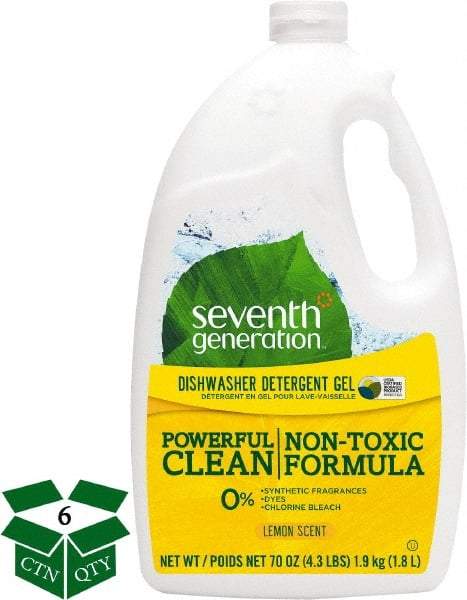 Seventh Generation - 70 oz Bottle Automatic Dishwashing Gel - Lemon Scented - Caliber Tooling