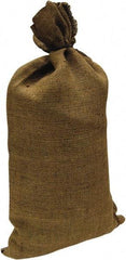 Made in USA - 14" Long x 26" High Sand Bag - Olive Green Burlap, For Spill Containment - Caliber Tooling