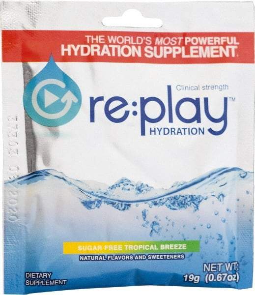 Hydration Health - 0.51 oz Packet Sugar Free Tropical Breeze Activity Drink - Powdered, Yields 16 oz - Caliber Tooling