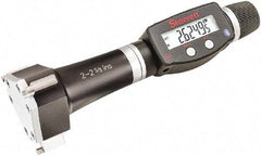 Starrett - 2" to 2-5/8", IP67, Carbide Face Electronic Inside Micrometer - 0.00005" Resolution, 0.0002" Accuracy, 3-1/16" Gage Depth - Caliber Tooling